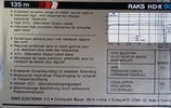 Compact Cassette RAKS HD-X 90 Type I Normal 1988 Europe
