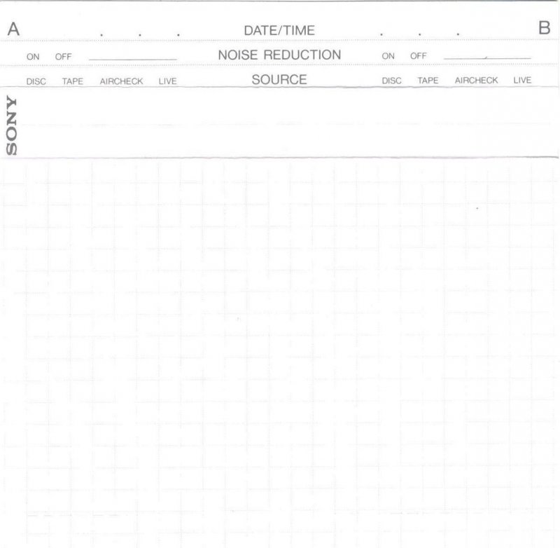 Compact Cassette Sony UX-S 46 "UX-S46B" Type II Chrome 1989 Japan