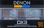 Compact Cassette Denon DX3 90 Type I Normal 1984 Japan