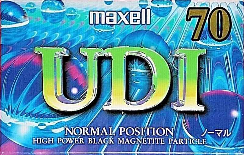 Compact Cassette Maxell UDI / UD1 70 "UD1-70J" Type I Normal 1995 Japan