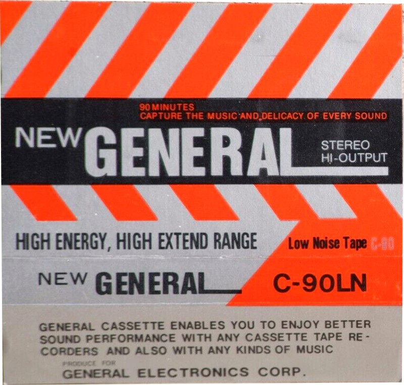 Compact Cassette New General 90 "LN" Type I Normal Unknown Country