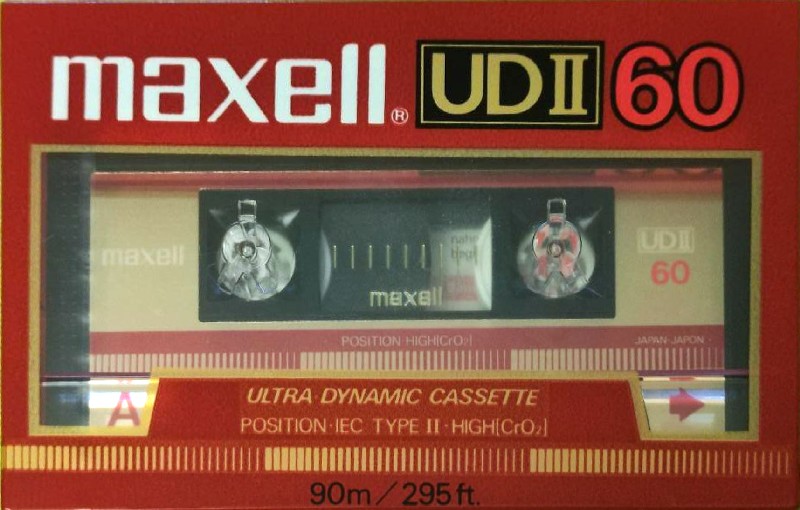 Compact Cassette Maxell UDII / UD2 60 Type II Chrome 1985 Europe