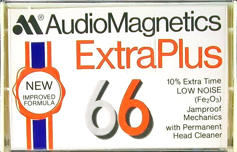 Compact Cassette Audio Magnetics Extra Plus 66 Type I Normal 1977 Europe