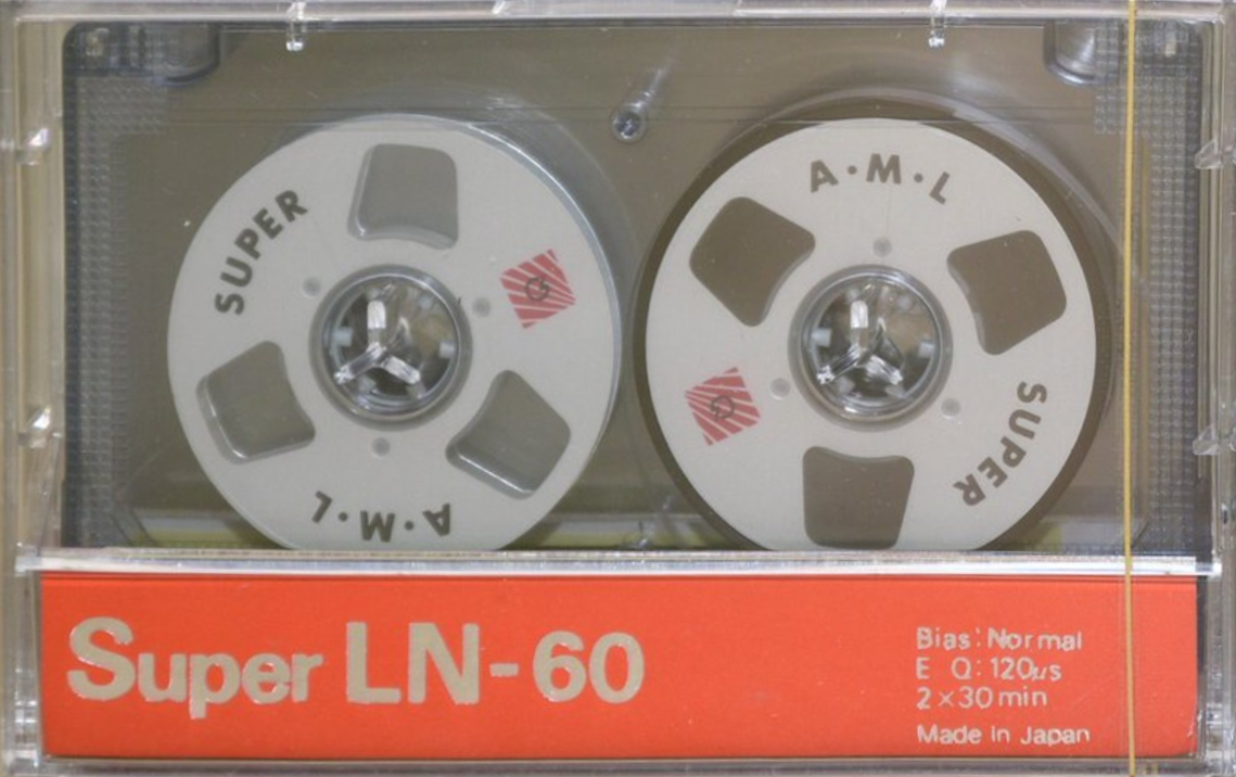 Compact Cassette AML Super LN 60 Type I Normal Japan