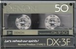 Compact Cassette Denon DX-3F 50 "DX3F50G" Type I Normal 1985 Japan