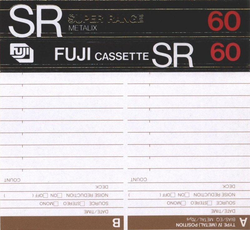 Compact Cassette Fuji SR 60 Type IV Metal 1980 Japan