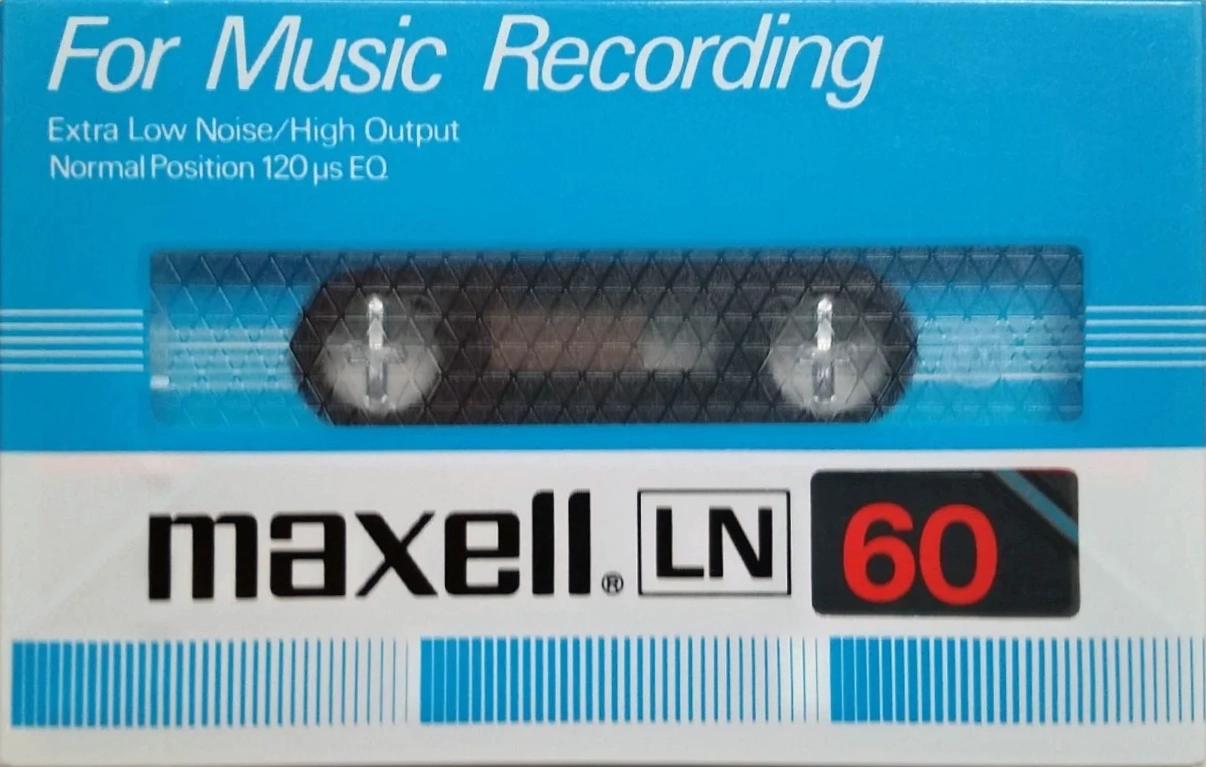 Compact Cassette Maxell LN 60 "For Music Recording" Type I Normal 1980 Europe