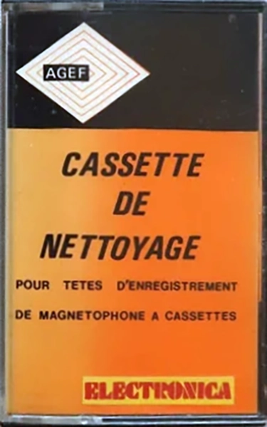 Compact Cassette AGEF Cleaning Cassette 1980 France
