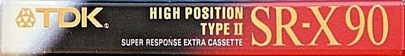 Compact Cassette TDK SR-X 90 "SR-X90R" Type II Chrome 1992 Japan