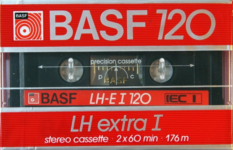 Compact Cassette BASF LH Extra I 120 "LH-E I" Type I Normal 1985 Europe