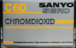 Compact Cassette Sanyo Serd 60 Type II Chrome 1983 Europe