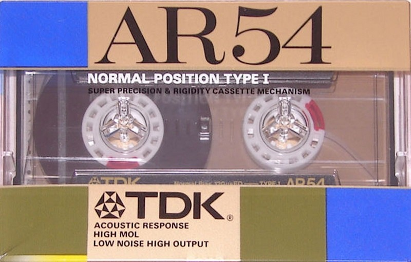 Compact Cassette TDK AR 54 "AR-54G" Type I Normal 1987 Japan