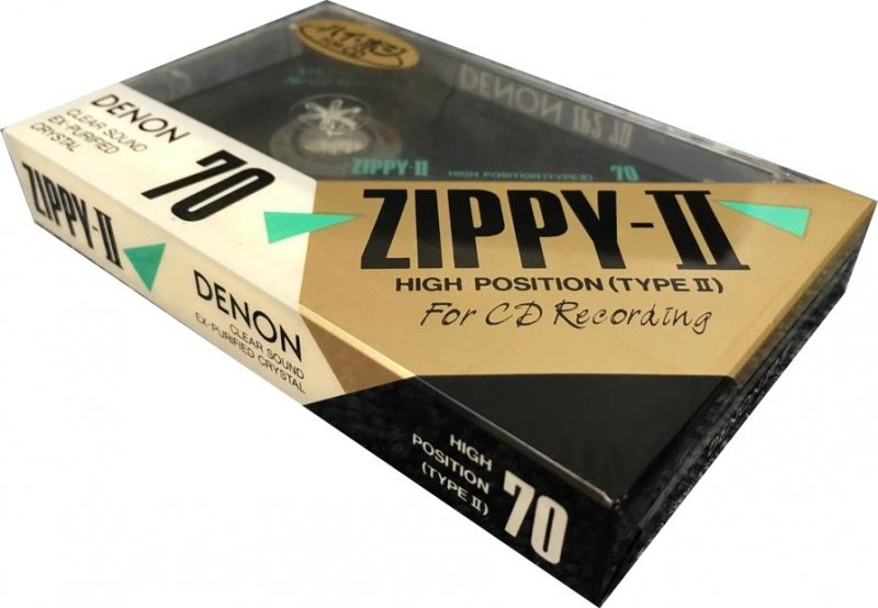Compact Cassette Denon Zippy-II 70 "ZP2-70" Type II Chrome 1989 Japan