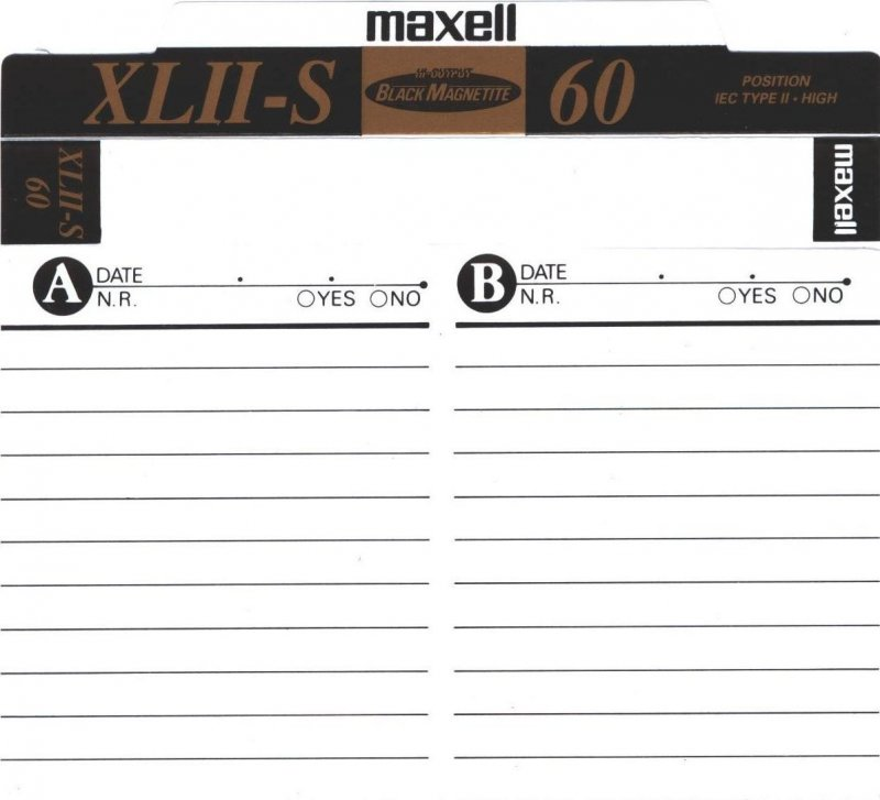 Compact Cassette Maxell XLII-S 60 Type II Chrome 1994 Europe