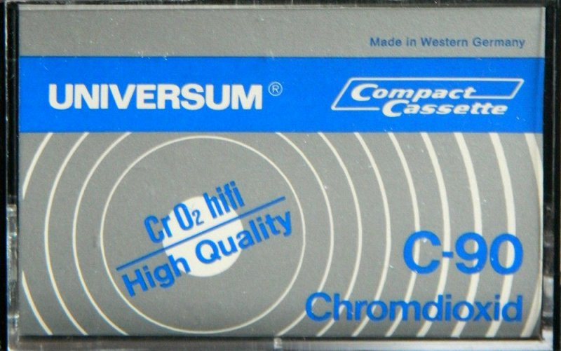 Compact Cassette Universum 90 Type II Chrome 1977 Europe