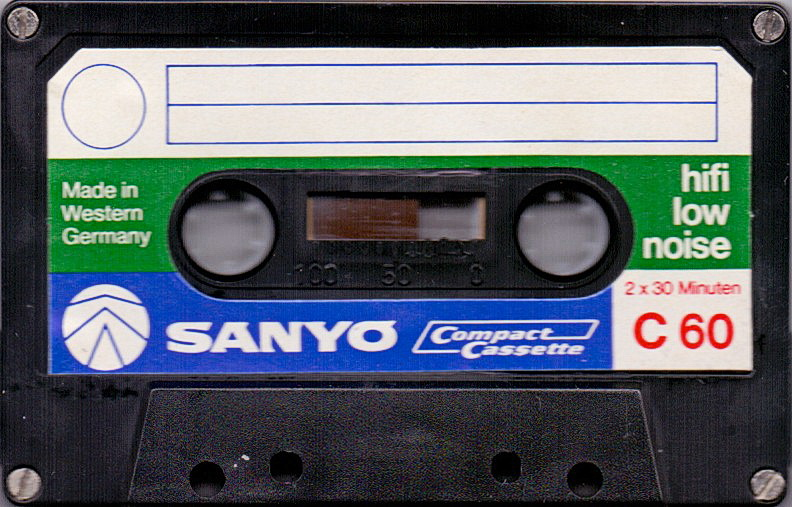 Compact Cassette Sanyo 60 Type I Normal 1976 Europe