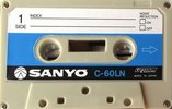 Compact Cassette Sanyo LN 60 Type I Normal 1978 Europe
