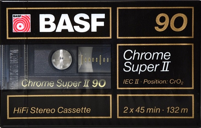 Compact Cassette BASF Chrome Super II 90 Type II Chrome 1988 Germany