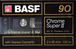 Compact Cassette BASF Chrome Super II 90 Type II Chrome 1988 Germany