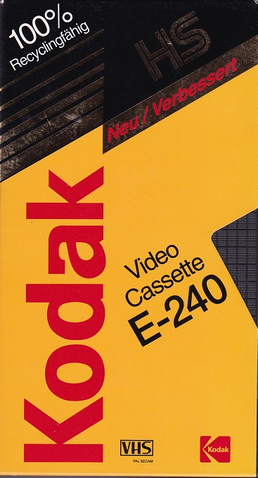 VHS, Video Home System Kodak HS 240 Type I Normal Germany