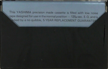 Compact Cassette Yashima UFO+ 60 Type I Normal 1980 UK