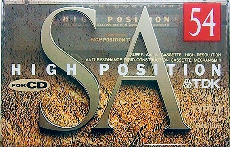 Compact Cassette TDK SA 54 "SA-54A" Type II Chrome 1993 Japan