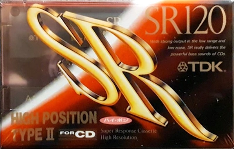 Compact Cassette TDK SR 120 "SR-120R" Type II Chrome 1992 Japan