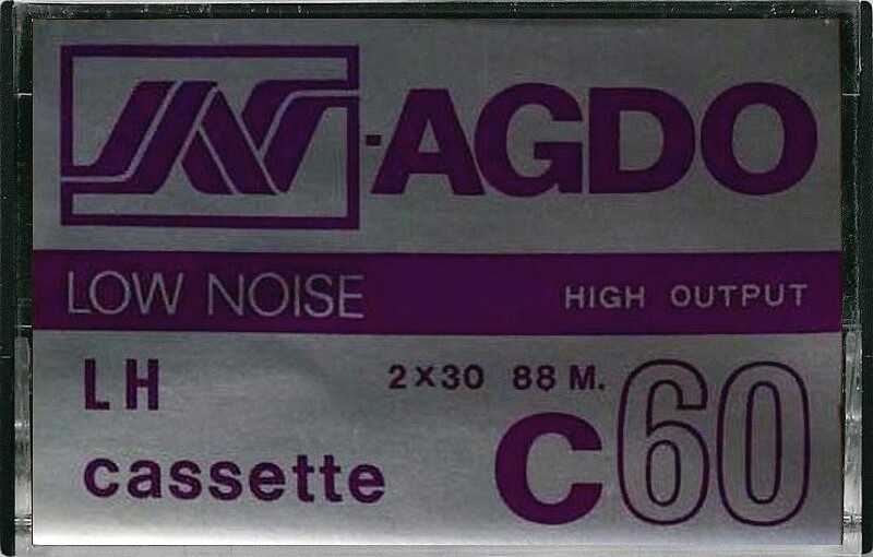 Compact Cassette Agdo 60 "LH" Type I Normal Unknown Country