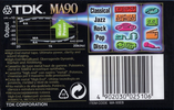 Compact Cassette TDK MA 90 "MA-90EB" Type IV Metal 1997 Worldwide