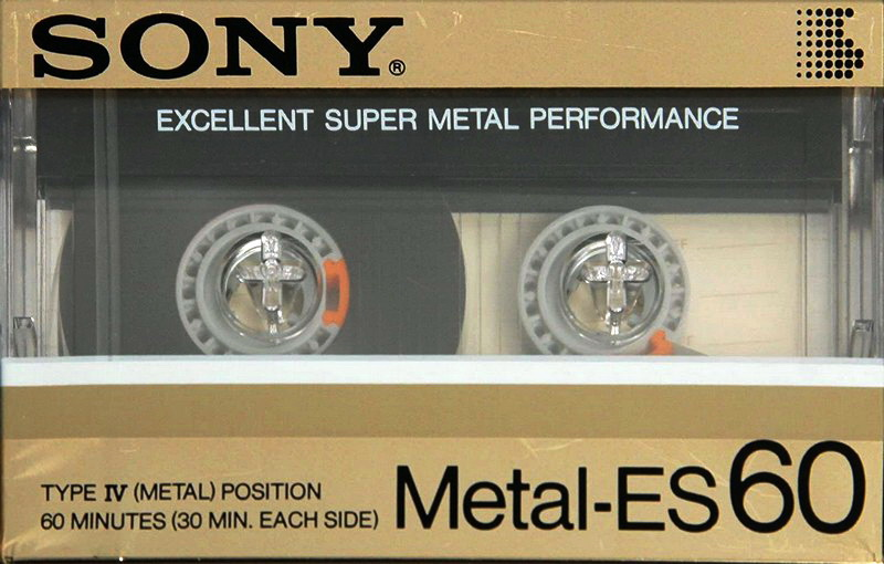 Compact Cassette Sony Metal-ES 60 Type IV Metal 1986 Japan
