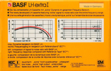 Compact Cassette BASF LH Extra I 60 "Large Window" Type I Normal 1981 Germany