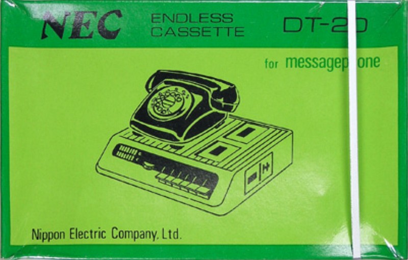 Compact Cassette NEC 20 "DT-20" Endless Cassette 1974 Japan