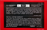 Compact Cassette TDK AV 30 "AV-D30" Type I Normal 1982 USA