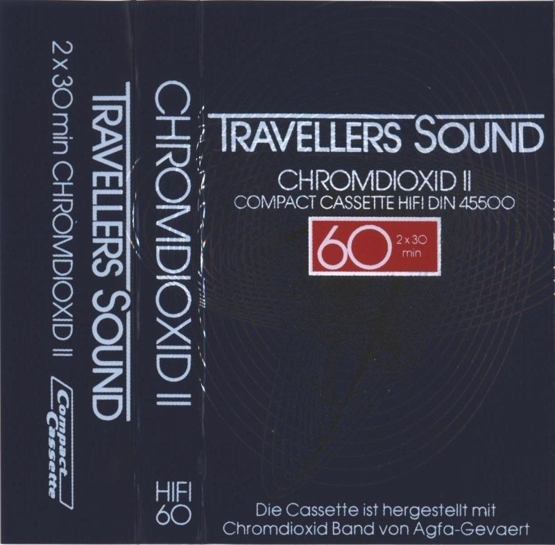 Compact Cassette Travellers Sound 60 Type II Chrome 1977 Europe