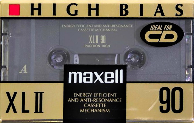 Compact Cassette Maxell XLII 90 Type II Chrome 1993 North America