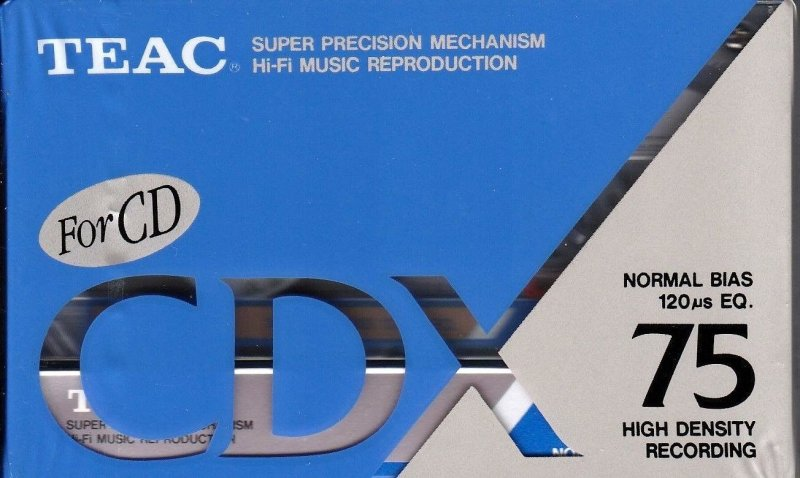 Compact Cassette Teac CDX 75 Type I Normal 1991 Europe