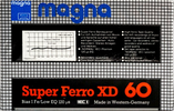 Compact Cassette Magna Super Ferro XD 60 Type I Normal 1984 Europe