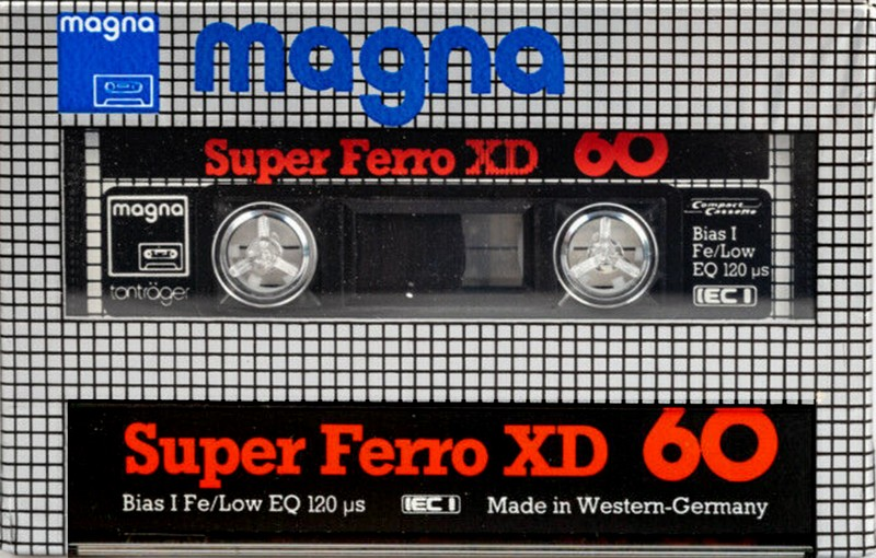 Compact Cassette Magna Super Ferro XD 60 Type I Normal 1984 Europe