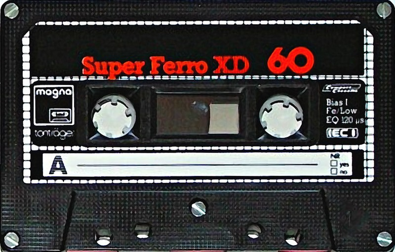 Compact Cassette Magna Super Ferro XD 60 Type I Normal 1984 Europe