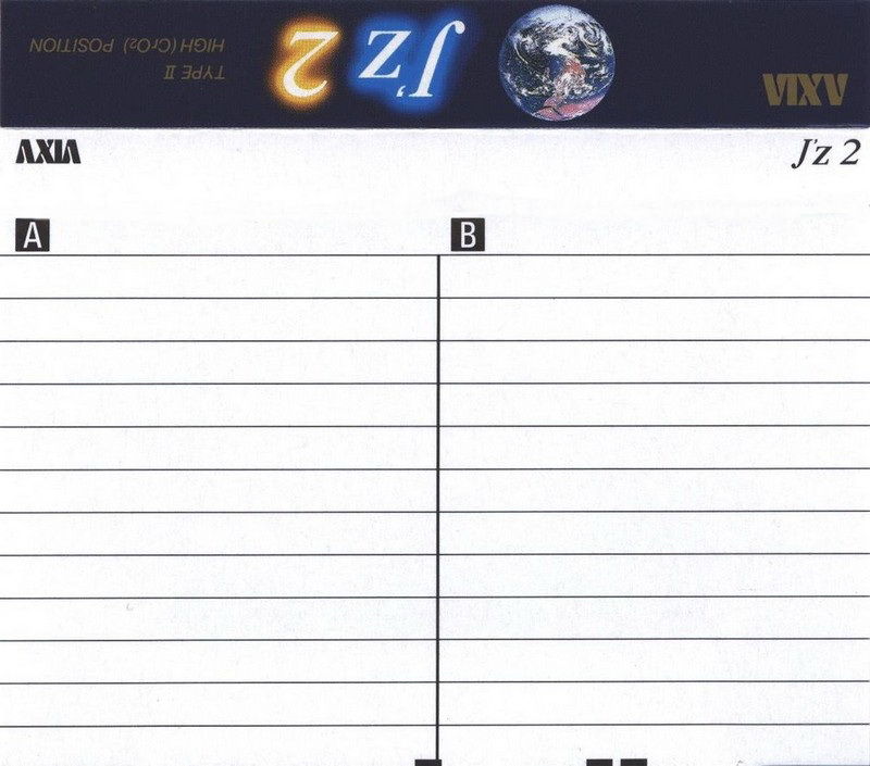 Compact Cassette AXIA J`z 2 54 "JZ2A 54" Type II Chrome 1992 Japan