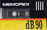 Compact Cassette Memorex dB 90 Type I Normal 1991 Europe