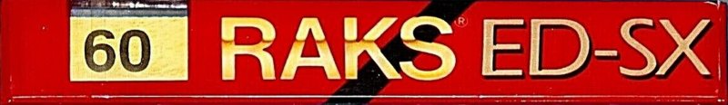 Compact Cassette RAKS ED-SX 60 Type I Normal 1993 Europe