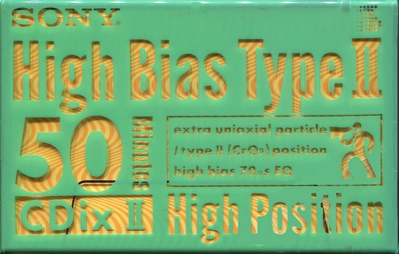 Compact Cassette Sony CDix II 50 Type II Chrome 1991 Japan