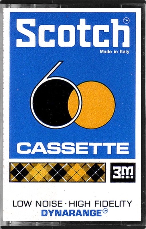 Compact Cassette Scotch Dynarange 60 Type I Normal 1972 Europe