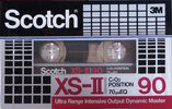 Compact Cassette Scotch XS II 90 "JV 3640-0049-5" Type II Chrome 1982 Japan