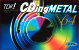 Compact Cassette TDK CDing Metal 64 "CDM-64K" Type IV Metal 1997 Japan
