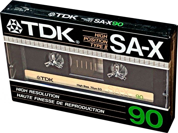 Compact Cassette TDK SA-X 90 Type II Chrome 1985 North America