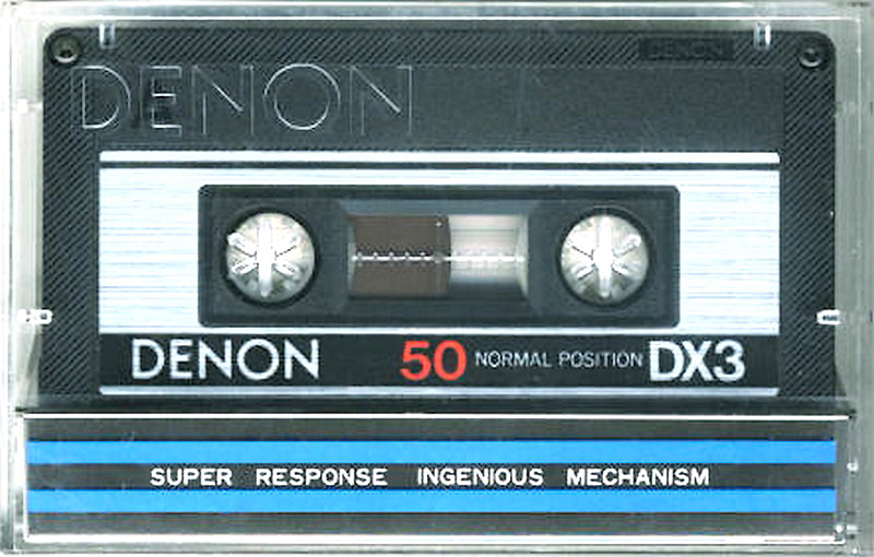 Compact Cassette Denon DX3 50 Type I Normal 1981 Japan
