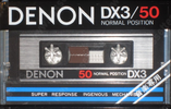 Compact Cassette Denon DX3 50 Type I Normal 1981 Japan