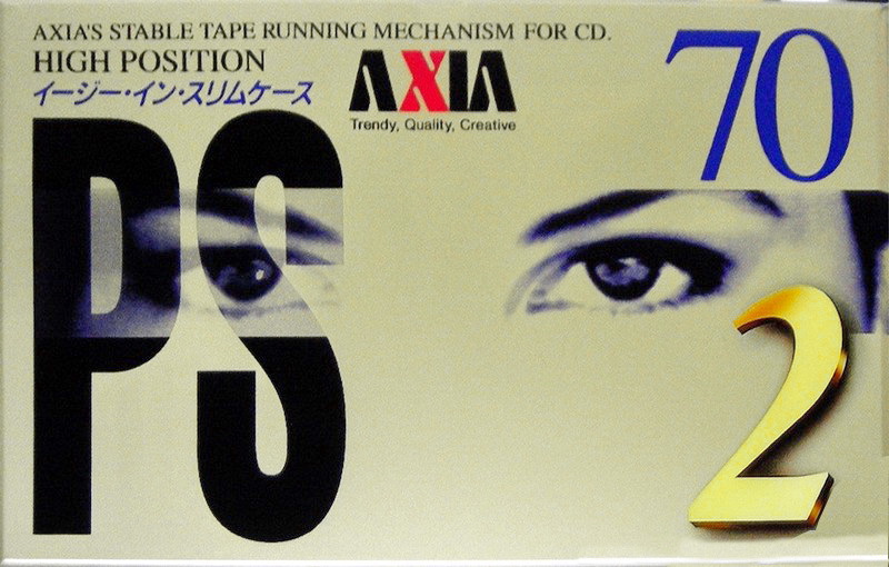 Compact Cassette AXIA PS-II / PS-2 70 "PS2G 70" Type II Chrome 1995 Japan